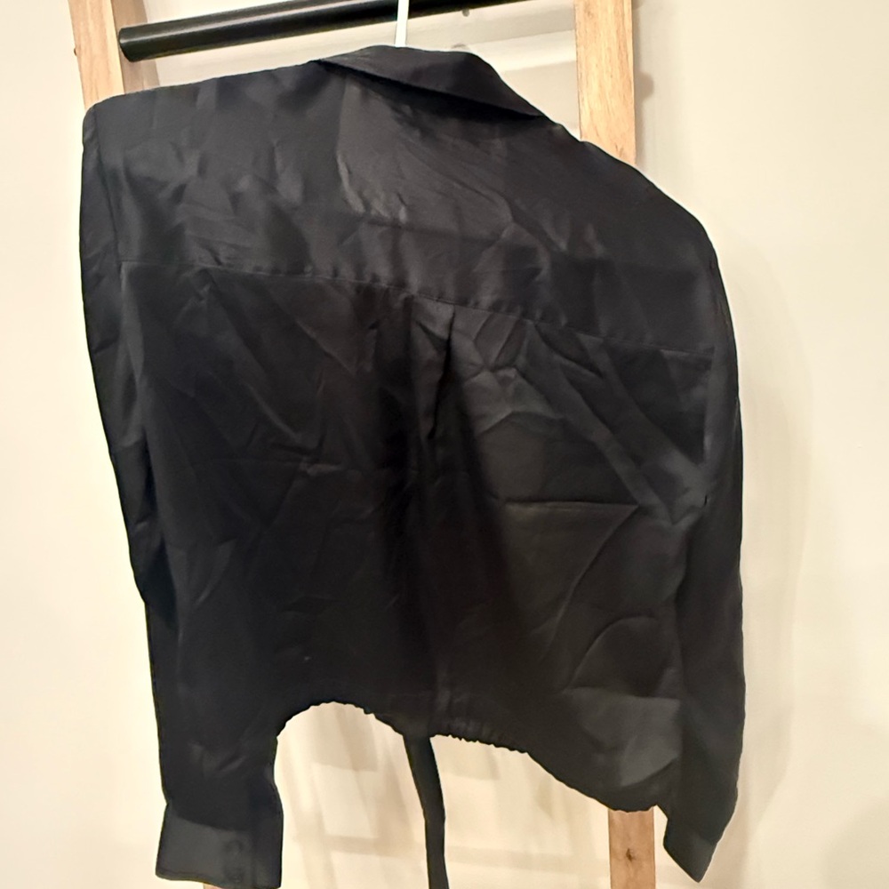 Express Black Relaxed Portofino Shirt S - Picture 3 of 4
